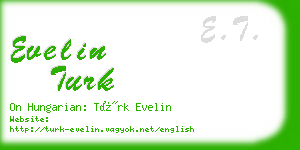 evelin turk business card